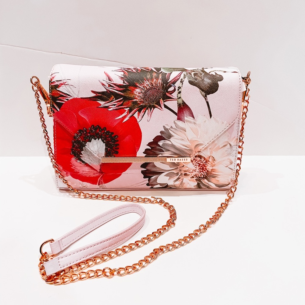 Ted Baker neon poppy textured cross body